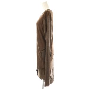 Rick Owens TRUCKER F/W 03 アシンメトリー ニット ワンピース チュニック S ブラウン
