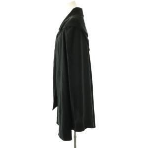 SONIA RYKIEL フランス製 フードポンチョコート 36 ブラック /HK OS