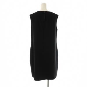 FOXEY NEW YORK フェアリーギャザー ワンピース ノースリーブ 膝丈 42 黒 /NR OS
