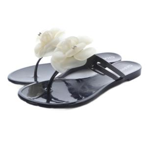 09A カメリア ビーチサンダル トング 35 黒 ブラック G26012 /SR