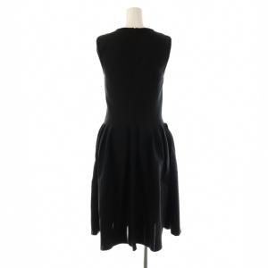 FOXEY ニットワンピース ノースリーブ 38 ブラック 38049