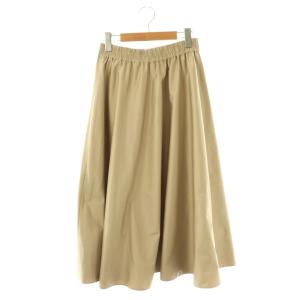 ウエストゴムフレアスカート 36 ベージュ /CX OS
