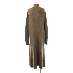 CINOH CI RIB KNIT DRESS ニットワンピース 38 モカブラウン /ES OS