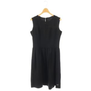 ノースリーブワンピース 膝丈 2 ブラック /HK OS
