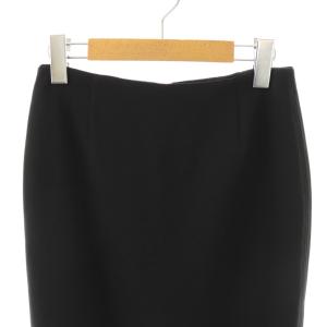 MUSE de Deuxieme Classe トリアセジョーゼットペンシルスカート タイト 膝丈 36 ブラック /HK OS
