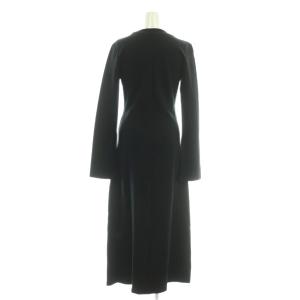 TOTEME 長袖ワンピース キーネック ストレッチ S 黒 /CX OS