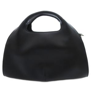 SYBILLA ハンドバッグ レザー ロゴ型押し 黒 ブラック /JS