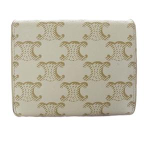 CELINE マカダム トリオンフ 3つ折り財布 アイボリー