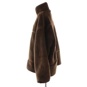 GALLARDAGALANTE ネイビー NAVY ボアブルゾン F ブラウン ブラック /DO OS