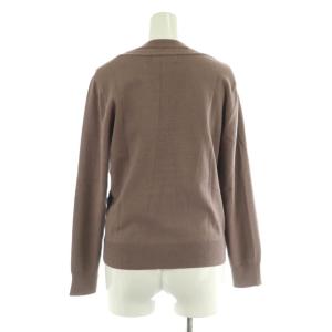 JUSGLITTY シンプルアンサンブル ニット カーディガン カットソー 長袖 2 モカ /MY OS