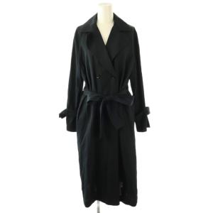 メンツイルワッシャーコート トレンチ スプリング ロング 38 紺 ネイビー /AT OS