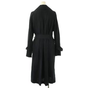 ANAYI メンツイルワッシャーコート トレンチ スプリング ロング 38 紺 ネイビー /AT OS