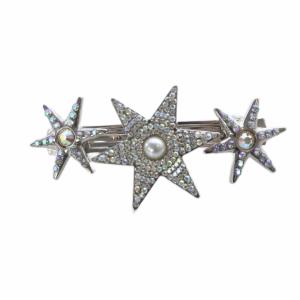 ラインストーン バレッタ シルバー色 /SR3