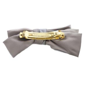 acca リボン バレッタ グレー グレージュ /SR17