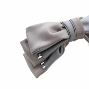 acca リボン バレッタ グレー グレージュ /SR17