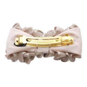 acca リボン バレッタ フリル ピンク /SR22