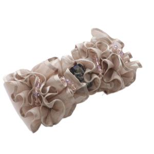 acca リボン バレッタ フリル ピンク /SR22