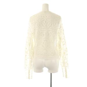IENA ラブークル LA BOUCLE 25SS バテンレースブラウス プルオーバー ホワイト /DF OS
