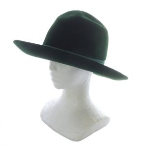 タイガーモチーフ ラビットフェルトハット M57cm グリーン 444015