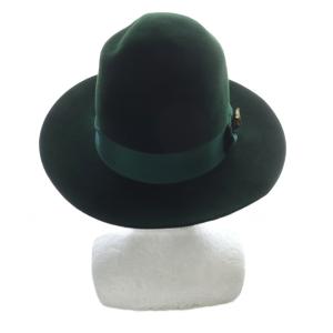 GUCCI タイガーモチーフ ラビットフェルトハット M57cm グリーン 444015