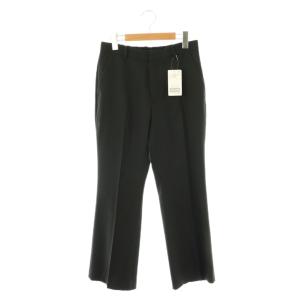 25SS クロップドスリムパンツ テーパード スラックス 38 黒 ブラック /AT OS