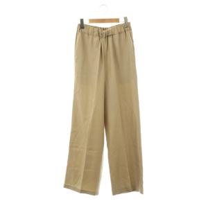 24SS Silk Looker パンツ ワイド イージー 34 ベージュ /CX OS