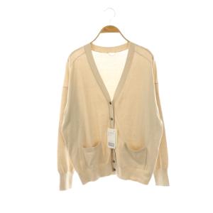 24SS BASIC KNIT CARDIGAN ニット カーディガン Vネック F ベージュ /DF