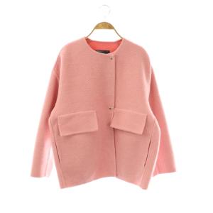 24AW ポップコーンケヌキノーカラージャケット 36 ピンク
