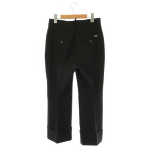DSQUARED2 センタープレスクロップドパンツ ロールアップ 36 ブラック S75KB0248 /DF OS