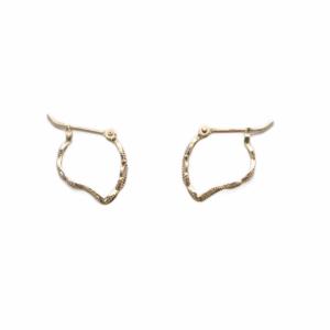 透かしデザイン ピアス両耳用 K10YG イエローゴールド /SR