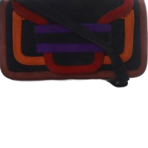 PIERRE HARDY アルファ スエード ショルダーバッグ ブラック