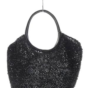 ANTEPRIMA ワイヤーバッグ マチあり ハンドバッグ 黒 ブラック /SR