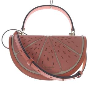 スクイーズ ウィッカー 3D グレープフルーツ かごバッグ ショルダーバッグ ピンク /SR