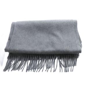 Johnstons of Elgin ジョンストンズ オブ エルガン カシミヤ フリンジ ストール マフラー グレー /SR8