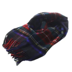 チェック カシミヤ ストール マフラー マルチカラー