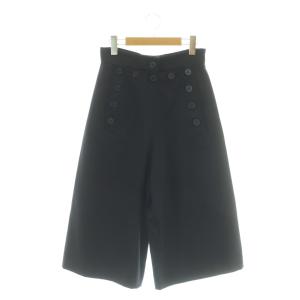 ウールコットンセーラーパンツ クロップド 36 ネイビー /HK OS SH