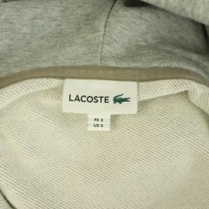 LACOSTE プレミアム スウェット ジップ フーディー パーカー FR3 グレー /MY OS