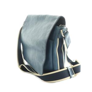 COACH クロスボディ ショルダーバッグ レザー 青 F70555 /MI OS