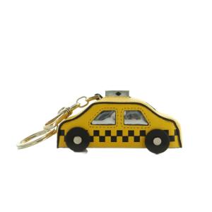 kate spade new york オン ア ロール タクシー キーチェーン チャーム レザー 黄色 黒 /MI OS