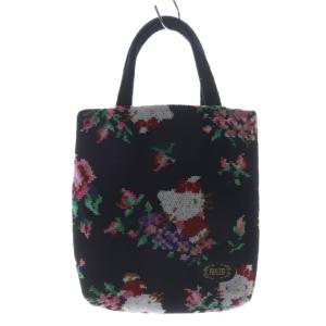 HELLO KITTY ミニ トートバッグ ハンドバッグ 黒 ブラック /SR16