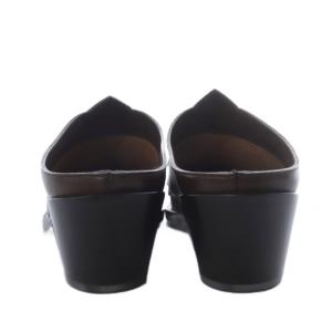 SARTORE ウエスタンガラサボシューズ チャンキーヒール レザー 36 キャメル /YO15