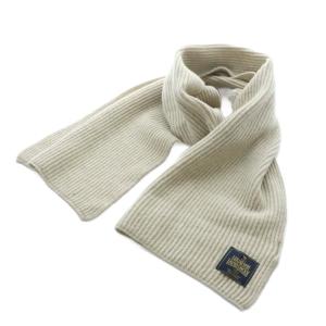 24AW ハミルトンリブストール マフラー ベージュ R47-2DP105 /RI OS