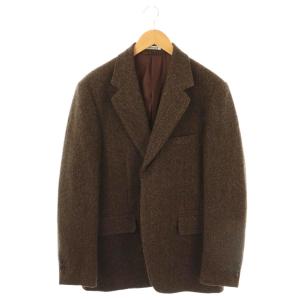 24AW LAMA SHETLAND WOOL TWEED OVER JACKET