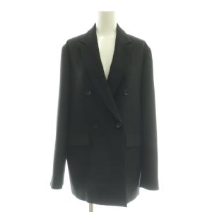 ウールライクジャケット テーラード 36 ブラック /HK OS SH