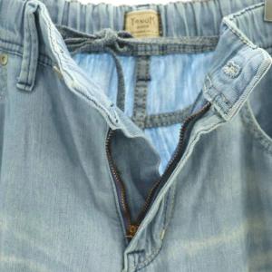 YANUK ResortJeansリゾートジーンズデニムパンツ テーパード XL ライトブルー /HK OS SH
