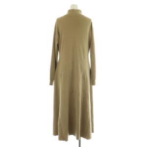BALLSEY 20AW ウールスムース ハイネックワンピース ニット ロング 長袖 36 ベージュ /MY OS