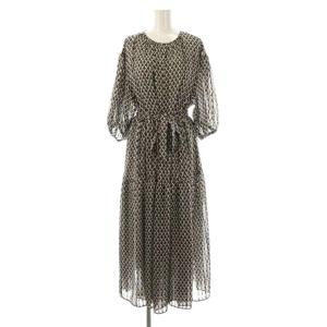 24SS Ratti コラージュプリント ワンピース ロング 48 マルチカラー /DF OS