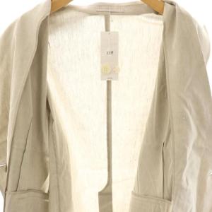 23区 25SS リネンレーヨンストレッチ ダブル ジャケット テーラード 50 グレージュ /DF OS