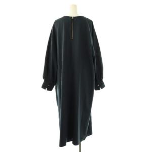 23区 24AW TWマットクロス ワンピース マキシ ロング 長袖 50 紺 ネイビー /AT OS