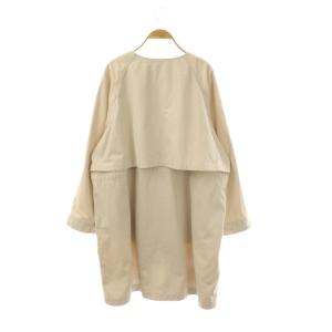 23区 25SS ライトツイル ノーカラーコート スプリングコート 48 ベージュ /DF OS